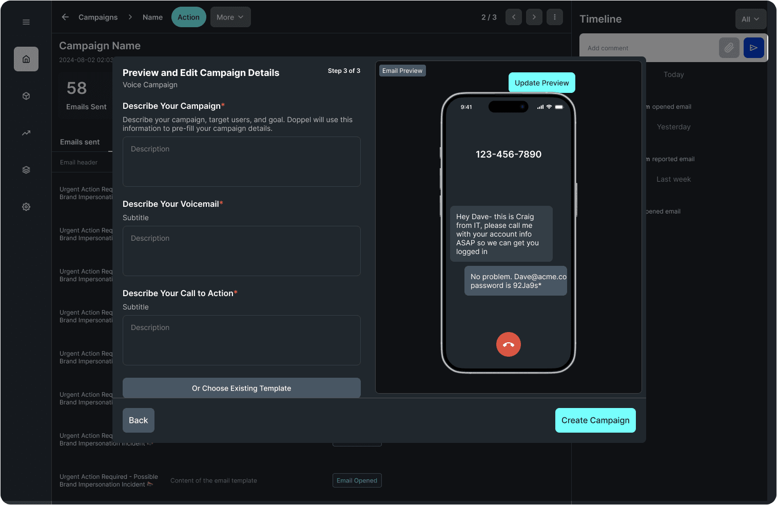 Simulation - Edit Campaign