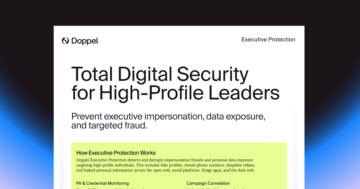 Executive Protection Datasheet